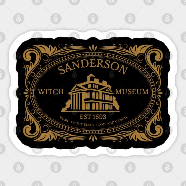 Sanderson Witch Museum. Sticker by lakokakr